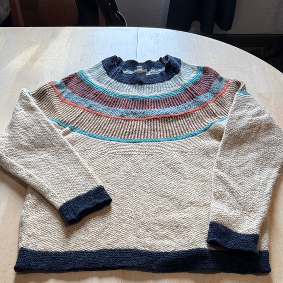 celtic and co Sweaters - Celtic & Co Fair Isle Statement Denegal Jumper Sweater (M) 100% Wool.